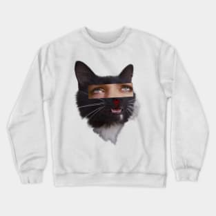 Mia pulp fiction cat Crewneck Sweatshirt